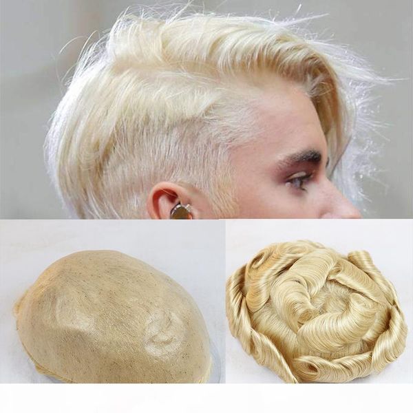 0.06 to 0.08mm skin base mens toupee full pu thin skin human hair natural hairline hairpiece seamless replacement wig 613# blonde, Black
0.06 to 0.08mm skin base mens toupee full pu thin skin human hair natural hairline hairpiece seamless replacement wig 613# blonde, Black