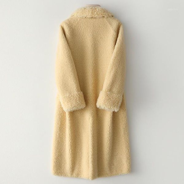 fashion sheep cut thick fur women's coat simple button backhand bag length women's casual jacket1, Black
fashion sheep cut thick fur women's coat simple button backhand bag length women's casual jacket1, Black