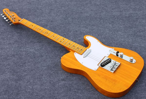 custom telecaster electric guitar body basswood maple fingerboard , color yellow white pickguard
custom telecaster electric guitar body basswood maple fingerboard , color yellow white pickguard