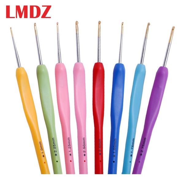 lmdz 8pcs/set multicolor plastic handle aluminum crochet hooks knitting needle set 1mm-2.75mm yarn sweater weave cra wmtbip
lmdz 8pcs/set multicolor plastic handle aluminum crochet hooks knitting needle set 1mm-2.75mm yarn sweater weave cra wmtbip