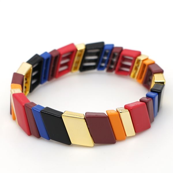 shinus multicolor bracelet for women enamel tile bracelets pulseras mujer 2020 armband colorful boho chic summer fashion jewelry, Black
shinus multicolor bracelet for women enamel tile bracelets pulseras mujer 2020 armband colorful boho chic summer fashion jewelry, Black
