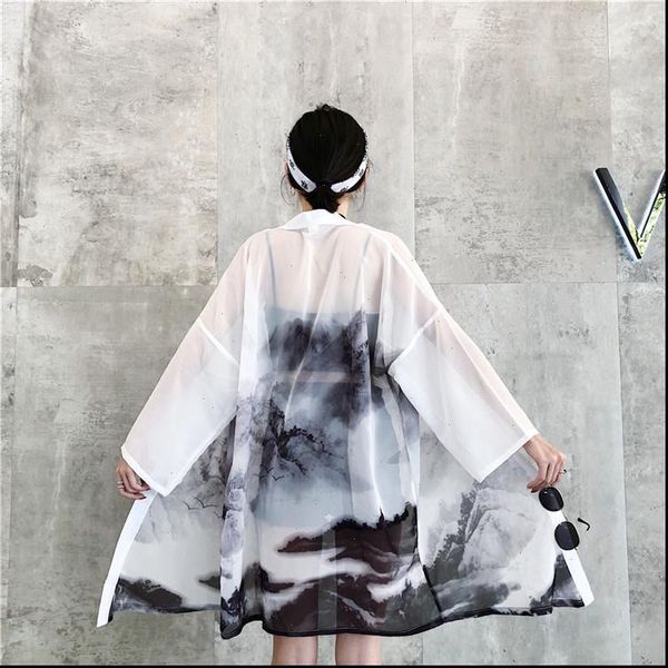 summer wrap belt streetwear vintage printed loose long japanese outtif blouse sun cover up chiffon shirt harajuku woman man top, White
summer wrap belt streetwear vintage printed loose long japanese outtif blouse sun cover up chiffon shirt harajuku woman man top, White