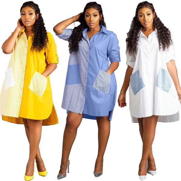 striped patchwork shirts dresses womens long sleeve loose asymmetrical casual dress fashion casual single breasted women mini dresses, Black;gray
striped patchwork shirts dresses womens long sleeve loose asymmetrical casual dress fashion casual single breasted women mini dresses, Black;gray
