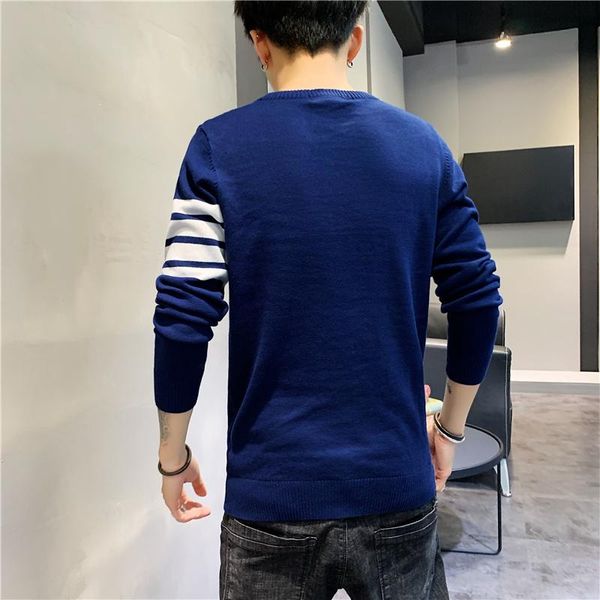 men's sweaters sweater autumn 2021 korean tide long sleeve fashion bottoming shirt top, White;black
men's sweaters sweater autumn 2021 korean tide long sleeve fashion bottoming shirt top, White;black