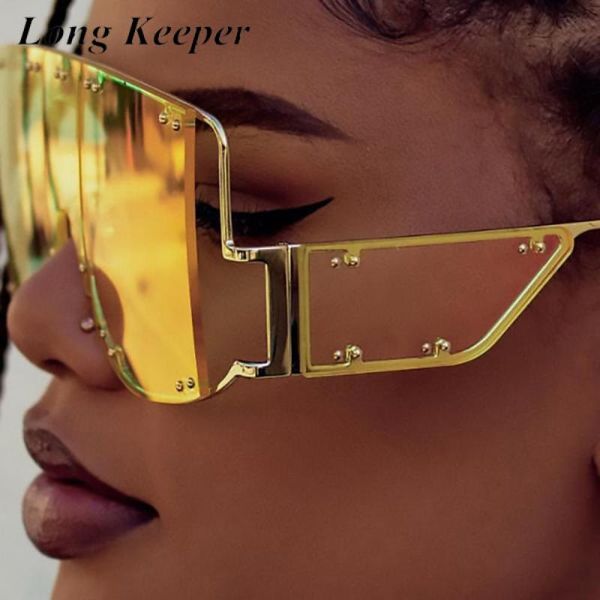 sunglasses vintage oversized square women men brand designer metal rivet punk sun glasses trendy unique female uv400 gafas, White;black
sunglasses vintage oversized square women men brand designer metal rivet punk sun glasses trendy unique female uv400 gafas, White;black