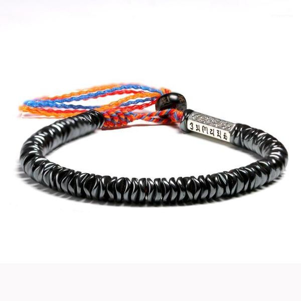 color rope tibetan buddhist om charm bracelets for women black hematite health handmade lucky jewelry men 6mm1, Golden;silver
color rope tibetan buddhist om charm bracelets for women black hematite health handmade lucky jewelry men 6mm1, Golden;silver