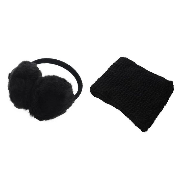 scarves lady woman headband black faux fur winter ear cover earmuffs & scarf knitted wool (black), Blue;gray
scarves lady woman headband black faux fur winter ear cover earmuffs & scarf knitted wool (black), Blue;gray
