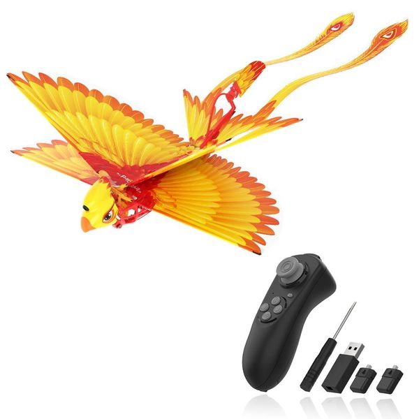 go go bird remote control flying toy mini rc helicopter drone-tech toys smart bionic flapping wings flying birds for kids adults 201015
go go bird remote control flying toy mini rc helicopter drone-tech toys smart bionic flapping wings flying birds for kids adults 201015