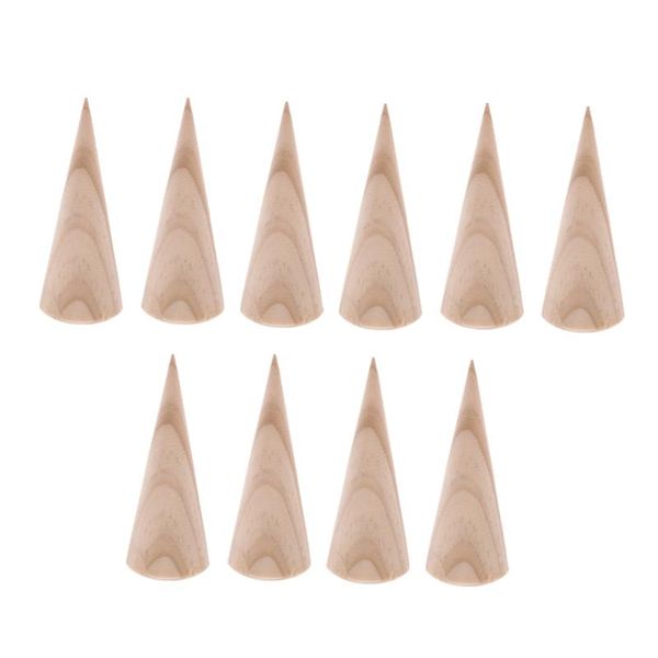 10pcs wooden ring jewelry display rack cone shape holder organizer 3 x 8cm, Pink;blue
10pcs wooden ring jewelry display rack cone shape holder organizer 3 x 8cm, Pink;blue