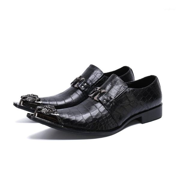 2020 men business office leather shoes men's flats loafers metal tip wedding shoes black1, Black
2020 men business office leather shoes men's flats loafers metal tip wedding shoes black1, Black