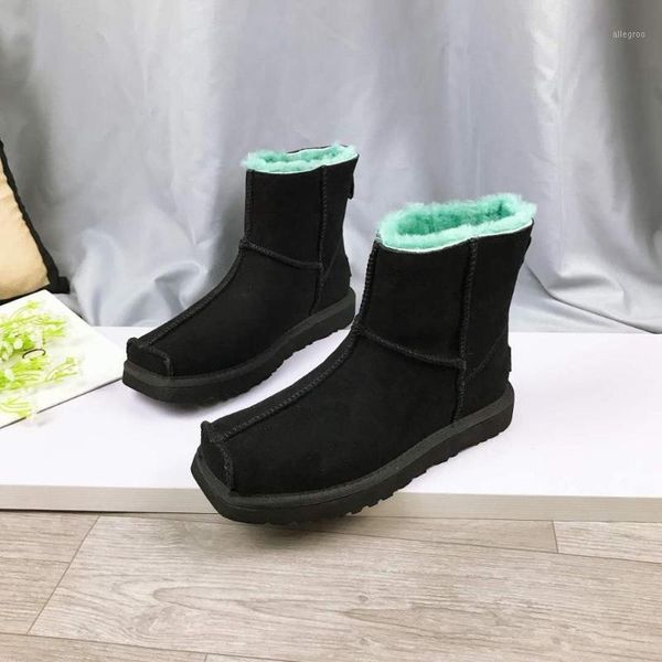 boots 2021 winter genuine leather women snow ankle for shoes non-slip keep warm wool women's snow1, Black
boots 2021 winter genuine leather women snow ankle for shoes non-slip keep warm wool women's snow1, Black