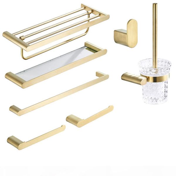 матовый gold полотенце racktowel бар sus304 из нержавеющей стали оборудование setrobe hooktoilet brush позолотой аксессуары для ванной комна
матовый gold полотенце racktowel бар sus304 из нержавеющей стали оборудование setrobe hooktoilet brush позолотой аксессуары для ванной комна