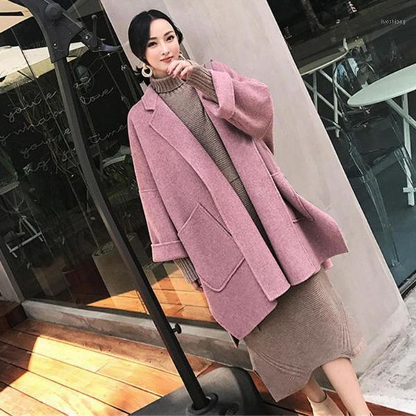 cashmere woolen women coat winter 2020 fashion vintage elegant solid lapel long coat cappotto lana donna manteau mouton femme1, Black
cashmere woolen women coat winter 2020 fashion vintage elegant solid lapel long coat cappotto lana donna manteau mouton femme1, Black