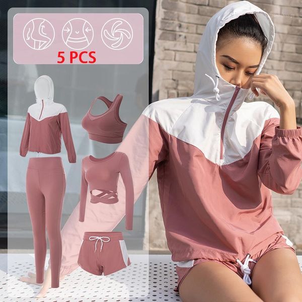 yoga outfits 5 piece women suit sport coat+bra+leggings+pants long sleeve female fitness wokout running gym set training clothing1, White;red
yoga outfits 5 piece women suit sport coat+bra+leggings+pants long sleeve female fitness wokout running gym set training clothing1, White;red