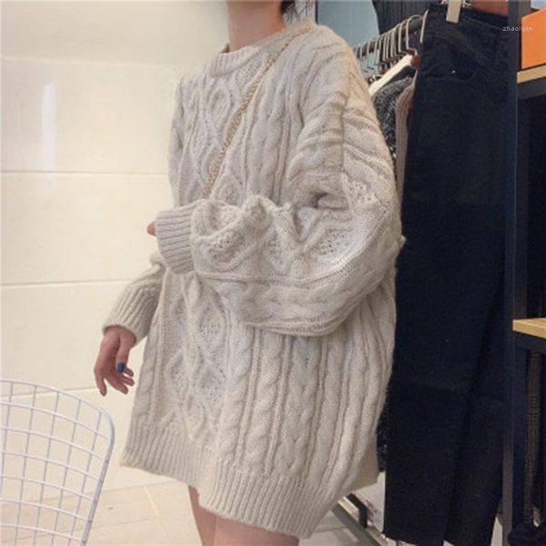 autumn sweater women korean style fashion loose lazy wind twist hedging mid-length 2020 new autumn winter sweater1, White;black
autumn sweater women korean style fashion loose lazy wind twist hedging mid-length 2020 new autumn winter sweater1, White;black