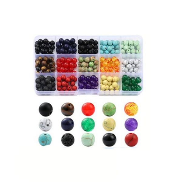 aradoo volcanic stone weathered agate chakra beads diy jewelry set 15 grid diy jewelry bracelet necklace accessories, Black
aradoo volcanic stone weathered agate chakra beads diy jewelry set 15 grid diy jewelry bracelet necklace accessories, Black