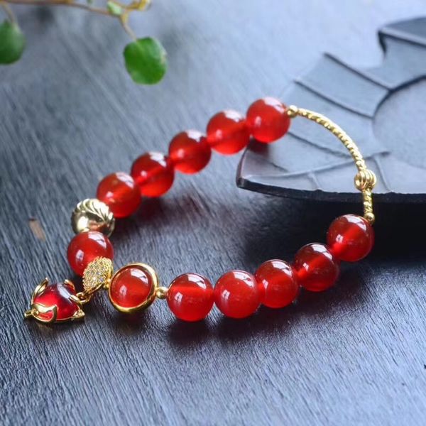natural diy braceletbracelet braceletred agate bracelet diy jewelry fox hand string with peach blossom girl friend xiaoqingxin ins w7318 w73, Golden;silver
natural diy braceletbracelet braceletred agate bracelet diy jewelry fox hand string with peach blossom girl friend xiaoqingxin ins w7318 w73, Golden;silver