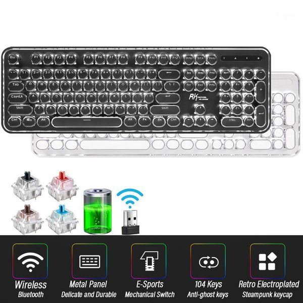 keyboards wireless punk mechanical keyboard english layout 104-keys backlit anti-ghosting gaming blue/black/tawny/red switch1
keyboards wireless punk mechanical keyboard english layout 104-keys backlit anti-ghosting gaming blue/black/tawny/red switch1