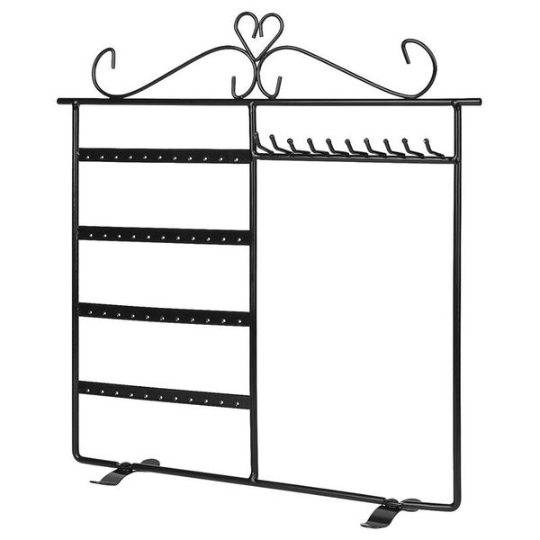jewelry holder with necklace hanger & 48 earring holes, metal jewelry organizer hanging display storage rack stand, Pink;blue
jewelry holder with necklace hanger & 48 earring holes, metal jewelry organizer hanging display storage rack stand, Pink;blue