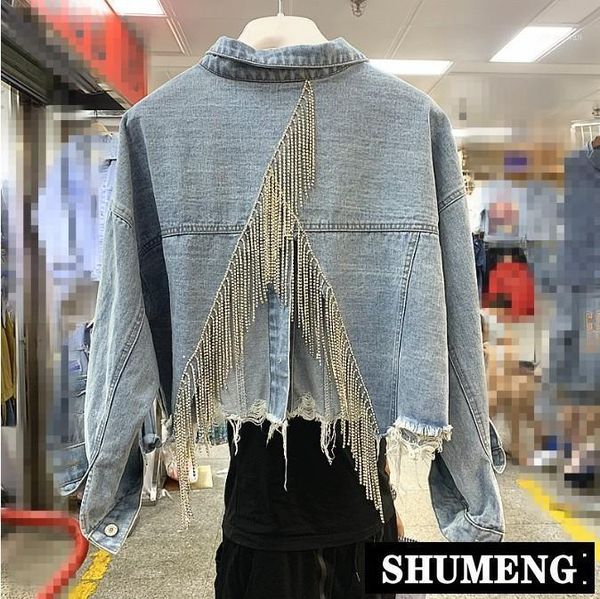 cowboy coat new fashion autumn back split water drill diamonds tassel chain jeans jacket women hole short denim jackets coat1, Black;brown
cowboy coat new fashion autumn back split water drill diamonds tassel chain jeans jacket women hole short denim jackets coat1, Black;brown