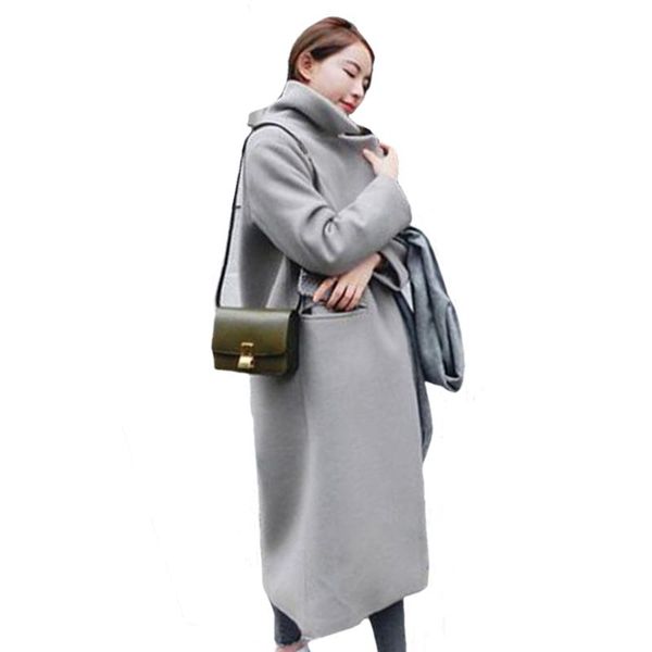 women's trench coats spring autumn and winter wool long woman coat casual thick soft woolen slim outerwear overcoat, Tan;black
women's trench coats spring autumn and winter wool long woman coat casual thick soft woolen slim outerwear overcoat, Tan;black