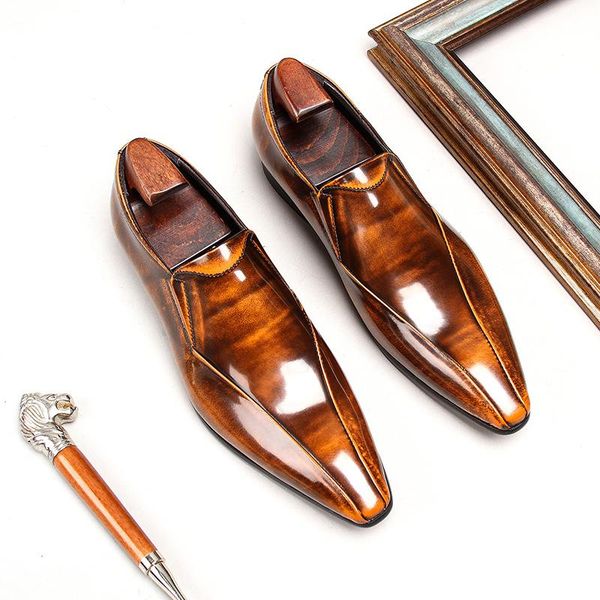 spring autumn mens penny loafers genuine leather hand painted slip on dress shoes men wedding casual business shoes black khaki
spring autumn mens penny loafers genuine leather hand painted slip on dress shoes men wedding casual business shoes black khaki