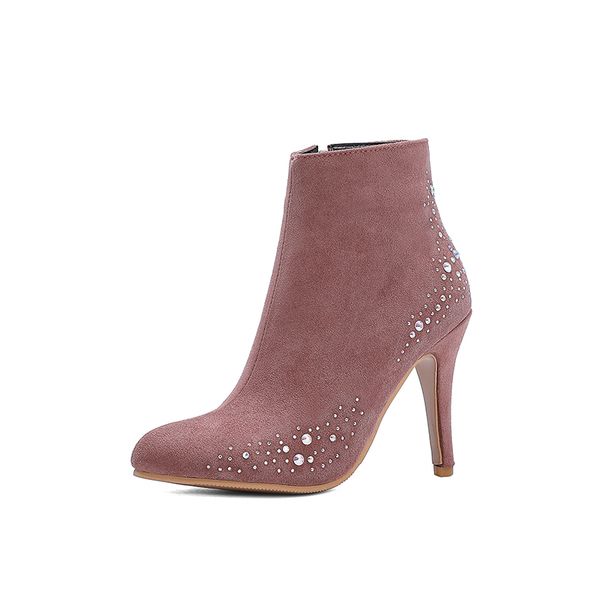 2021 the new comfortable party style round the ankle crystal boots zipper heels stiletto riding women's shoes big size 37d0, Black
2021 the new comfortable party style round the ankle crystal boots zipper heels stiletto riding women's shoes big size 37d0, Black