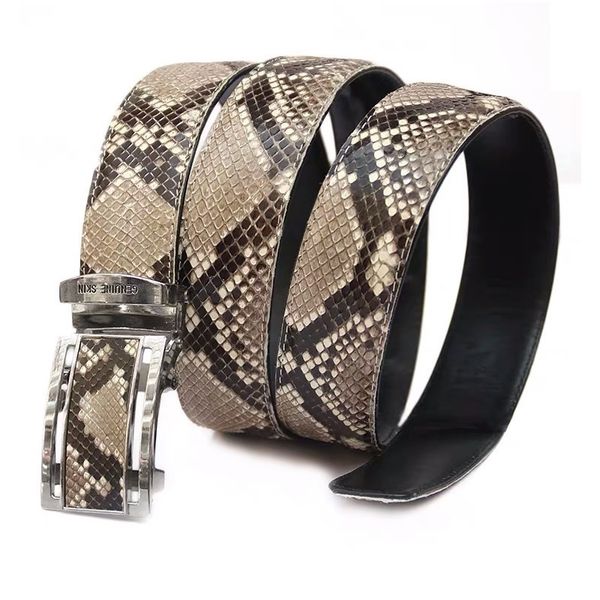 authentic real snakeskin automatic buckle men's belt exotic genuine python leather male belts chic waist strap t200327, Black;brown
authentic real snakeskin automatic buckle men's belt exotic genuine python leather male belts chic waist strap t200327, Black;brown