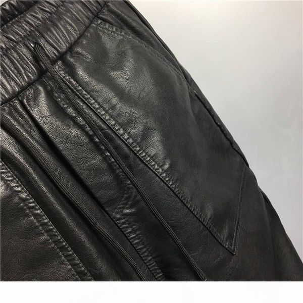 idopy men`s winter warm faux leather harem pants elastic waist drawstring pu joggings trousers for male 200925, Black
idopy men`s winter warm faux leather harem pants elastic waist drawstring pu joggings trousers for male 200925, Black