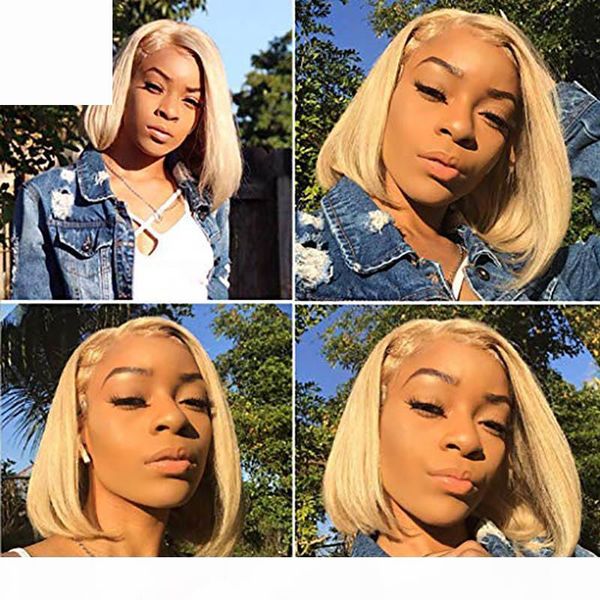 lace frontal brazilian hair bob wigs #613 color pre plucked bleached knots remy glueless straight blonde human hair wig for black women, Black;brown
lace frontal brazilian hair bob wigs #613 color pre plucked bleached knots remy glueless straight blonde human hair wig for black women, Black;brown