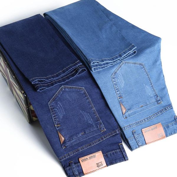 men's jeans 2021spring and summer classic style men brand business casual stretch slim denim pants light blue black trousers male
men's jeans 2021spring and summer classic style men brand business casual stretch slim denim pants light blue black trousers male