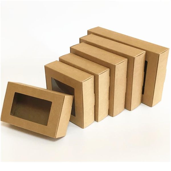 30pcs blank kraft paper gift box with window handmade soap box jewelry cookies gift candy box wedding gift party de jllxsw
30pcs blank kraft paper gift box with window handmade soap box jewelry cookies gift candy box wedding gift party de jllxsw