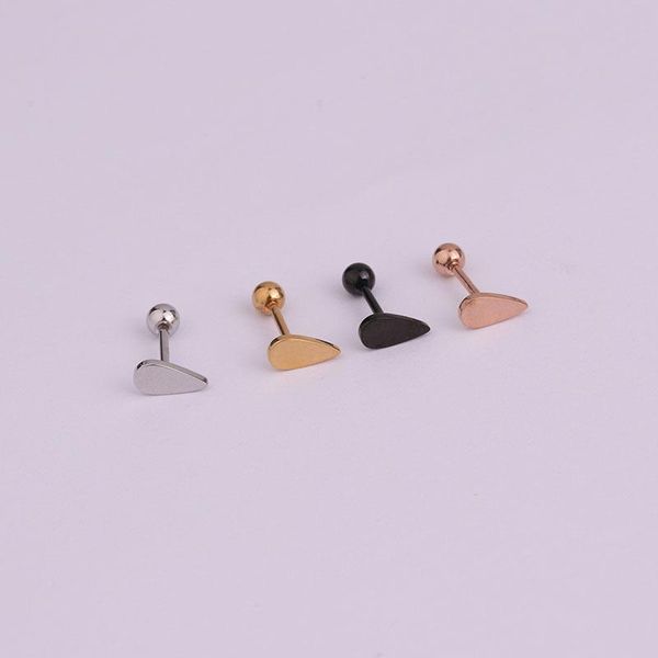 stud 1 pcs cute stainless steel water drop shape earring for women trendy gold color black geometric ear cartilage cuff jewelry, Golden;silver
stud 1 pcs cute stainless steel water drop shape earring for women trendy gold color black geometric ear cartilage cuff jewelry, Golden;silver
