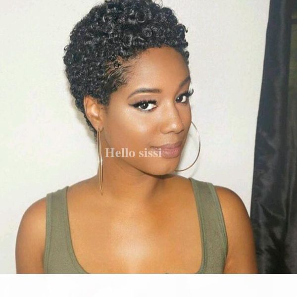 afro kinky curl short full lace human cut hair wigs virgin indian glueless human short hair lace front wig for black women, Black;brown
afro kinky curl short full lace human cut hair wigs virgin indian glueless human short hair lace front wig for black women, Black;brown