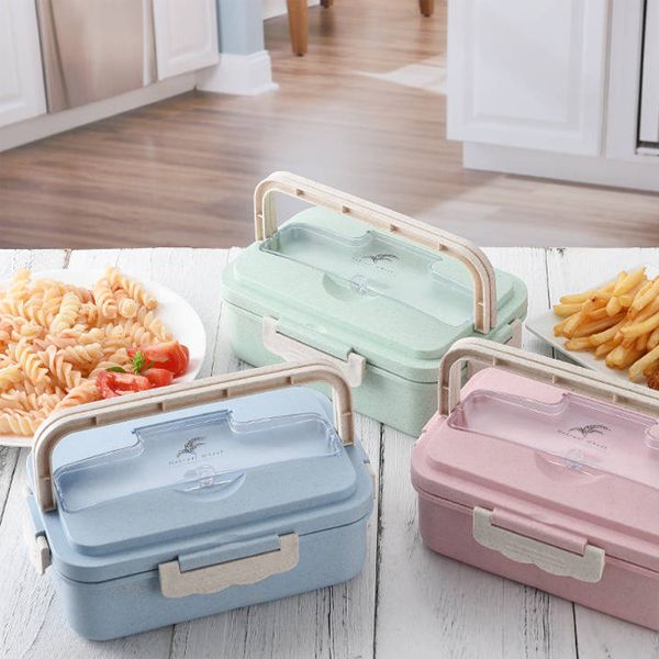 wheat insulation lunch box student three-compartment plastic microwave lunch box lunch box office worker male and female students
wheat insulation lunch box student three-compartment plastic microwave lunch box lunch box office worker male and female students