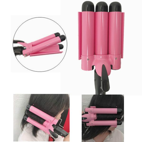 профессионального волос curling iron ceramic тройного barrel волос бигуди кудри волна волосы вэйвер стайлинг инструменты волоски styler wand
профессионального волос curling iron ceramic тройного barrel волос бигуди кудри волна волосы вэйвер стайлинг инструменты волоски styler wand