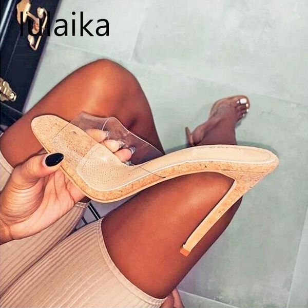 dress shoes 2021 fashion pvc transparent high heel pointed toe peep women summer slippers slip on 11 cm size 35-431, Black
dress shoes 2021 fashion pvc transparent high heel pointed toe peep women summer slippers slip on 11 cm size 35-431, Black