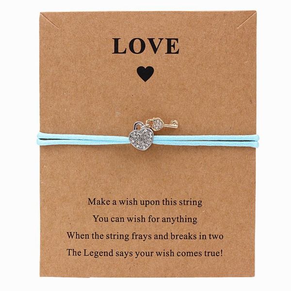 7 colors love lock charm rope bracelet beaded chain jewelry for girlfriend mom sister birthday gift fashion jewelry, Black
7 colors love lock charm rope bracelet beaded chain jewelry for girlfriend mom sister birthday gift fashion jewelry, Black