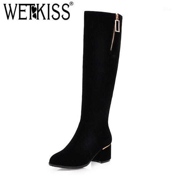boots wetkiss winter keep warm women knee high metal decor black zip round toe thick heel shoes casual fashion long1
boots wetkiss winter keep warm women knee high metal decor black zip round toe thick heel shoes casual fashion long1