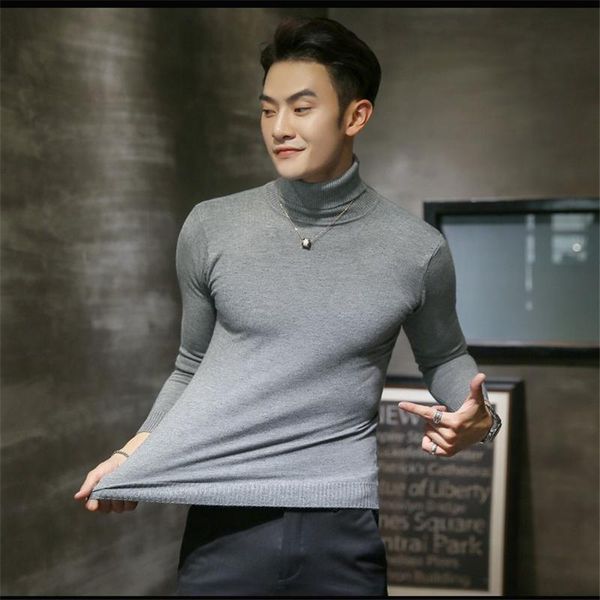 men's sweaters turtleneck winter warm black brand knitted pullovers men solid color casual male sweater autumn knitwear, White;black
men's sweaters turtleneck winter warm black brand knitted pullovers men solid color casual male sweater autumn knitwear, White;black
