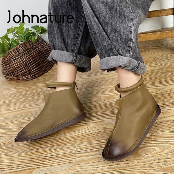 johnature autumn 2020 new women boots genuine leather casual retro zip women shoes handmade sewing handmade ladies ankle boots, Black
johnature autumn 2020 new women boots genuine leather casual retro zip women shoes handmade sewing handmade ladies ankle boots, Black