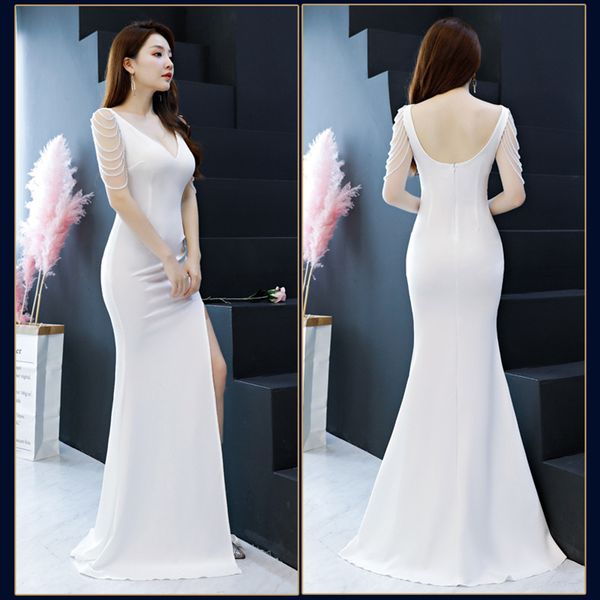 beauty v-neck sleeveless backless elegant mermaid 7 colors party formal long evening gowns for women dresses 30, White;pink
beauty v-neck sleeveless backless elegant mermaid 7 colors party formal long evening gowns for women dresses 30, White;pink