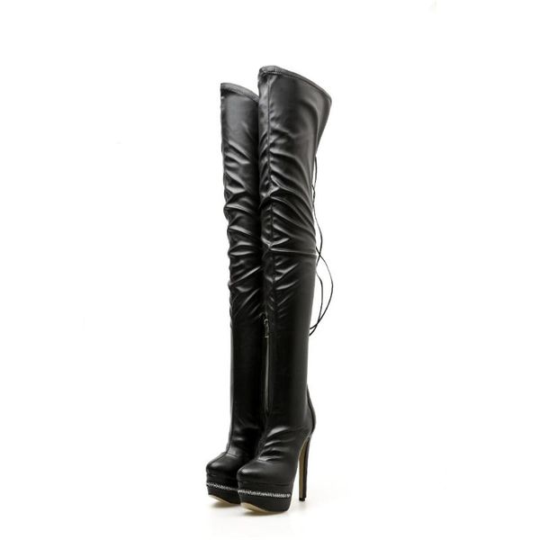 emma king black stretch pu leather over the knee boots women high heels platform shoes ladies tassel thigh high boots with zip
emma king black stretch pu leather over the knee boots women high heels platform shoes ladies tassel thigh high boots with zip