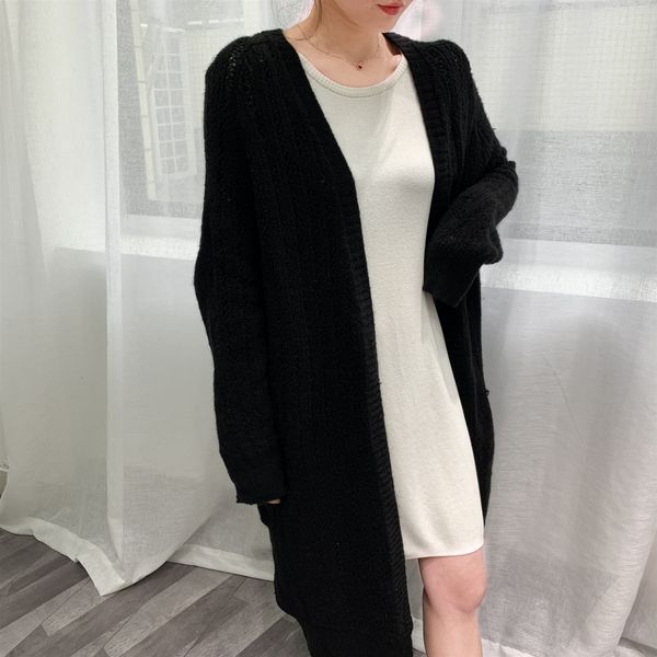 2021 new autumn winter sleeve loose knitting cardigans coat long sweater jumper cape feminino women poncho cq5e, White;black
2021 new autumn winter sleeve loose knitting cardigans coat long sweater jumper cape feminino women poncho cq5e, White;black