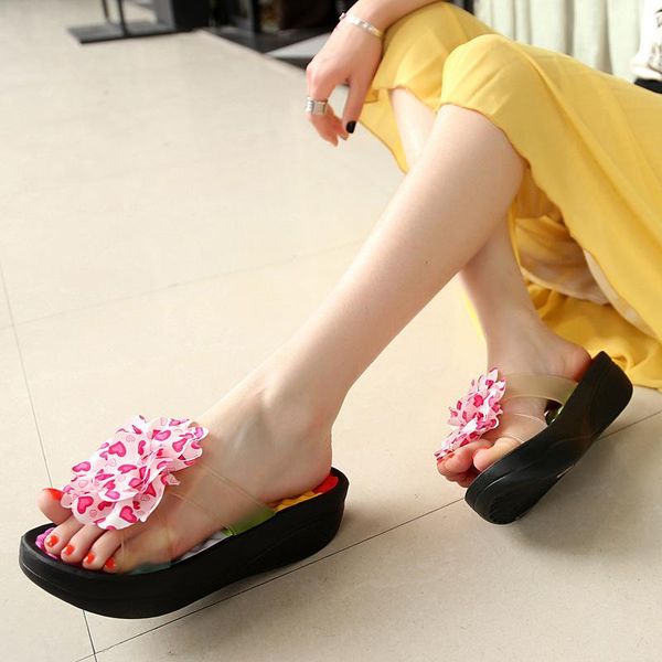 new summer sweet cute wedges flower beach slides women fashion clear slippers ladies outside non-slip sandals shoes wholesale, Black
new summer sweet cute wedges flower beach slides women fashion clear slippers ladies outside non-slip sandals shoes wholesale, Black