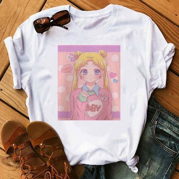 sailor moon summer new fashion t shirt women harajuku short sleeve ulzzang t-shirt cute cat tshirt cartoon, White
sailor moon summer new fashion t shirt women harajuku short sleeve ulzzang t-shirt cute cat tshirt cartoon, White