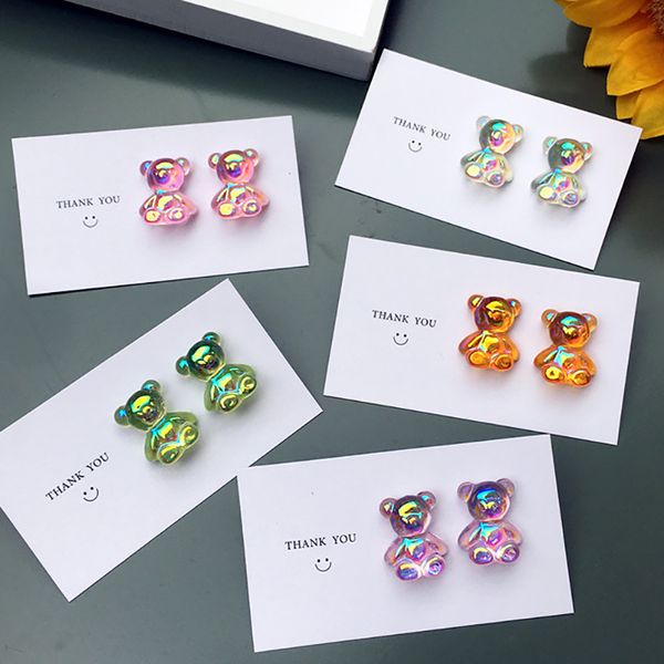 funny mini bear for women2020 lovely resin transparent animal new small colorful stud earrings girl, Silver
funny mini bear for women2020 lovely resin transparent animal new small colorful stud earrings girl, Silver