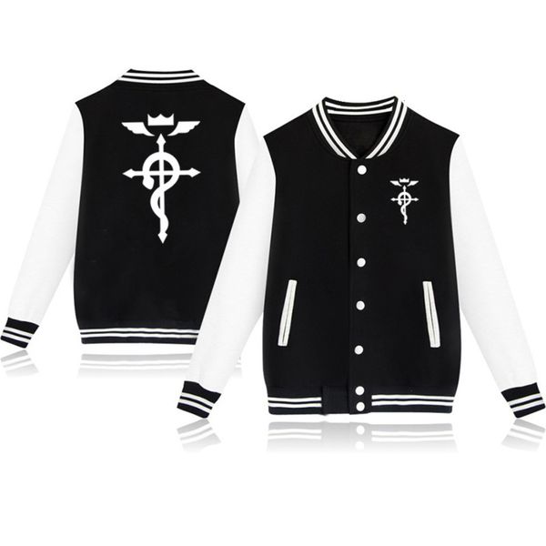 anime steel alchemist print coat baseball shirt luminous sportswear, Black;brown
anime steel alchemist print coat baseball shirt luminous sportswear, Black;brown
