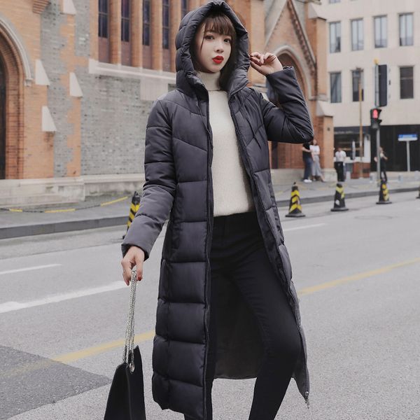 2022 winter women jacket x-long parkas hooded cotton padded female coat warm outwear womens parka winter coat, Black
2022 winter women jacket x-long parkas hooded cotton padded female coat warm outwear womens parka winter coat, Black