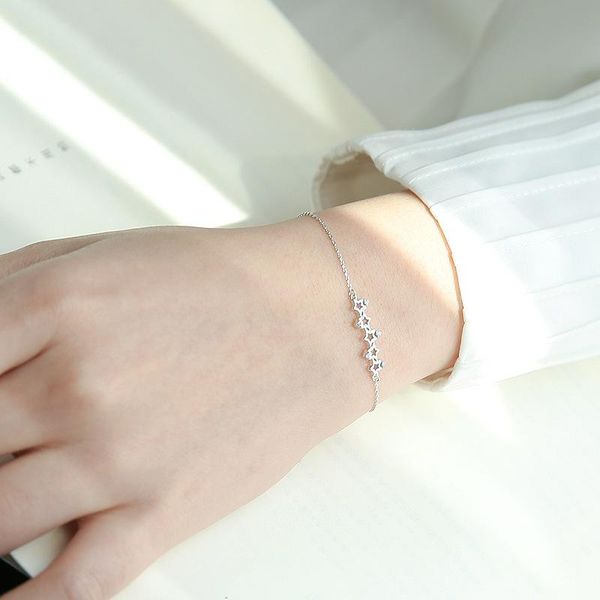 new designer silver color five hollow stars bracelets sparkling zircon bracelet for women wedding fashion jewelry, Black
new designer silver color five hollow stars bracelets sparkling zircon bracelet for women wedding fashion jewelry, Black